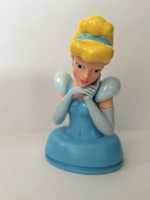 Vintage Blue Original Disney Cinderella Plastic Piggy Coin Bank 7" RARE Disney - Image 1 of 4