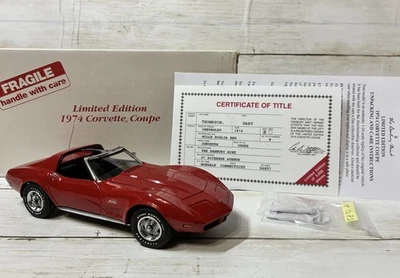 Corvette Mille Miglia 1974 Danbury como nuevo rojo (edición limitada 2027) #DM1592M **CAJA Y CERTIFICADO DE AUTENTICIDAD** Foto 1 de 4