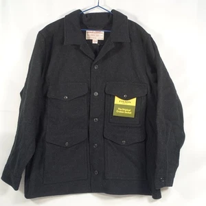 FILSON MACKINAW WOOL CRUISER JACKET SZ-XL CHARCOAL NEW! COAT - Picture 1 of 5
