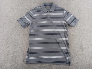 Polo uomo manica corta The Foundry Supply Co XLT grigio righe cotone - Foto 1 di 7