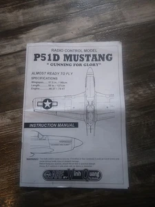 P-51D Mustang Large Scale Manual Instruction Book GARF BY VINH QUANG RC MODELS - Picture 1 of 2