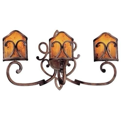 METROPOLITAN N2053-265 GRAN CANARIA CARCASA BRONCE TOCADOR LÁMPARA 3 LUCES Foto 1 de 4