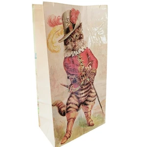 RARE Mrs. Grossman's Paper Company Cat Gift Bag Pirate Kitten Vintage 1981 party - Picture 1 of 6