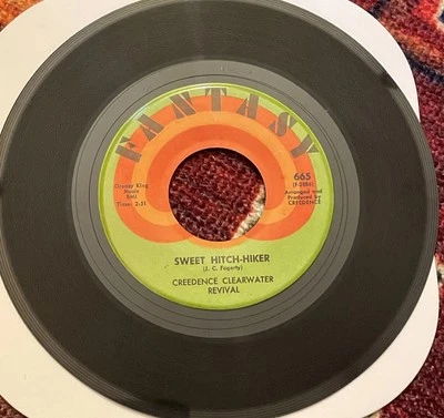 CREEDENCE CLEARWATER REVIVAL CCR SWEET HITCH-HIKER 45 rpm - Image 1 of 2