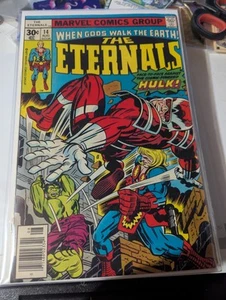 Eternals #14 Vs. Cosmic Powered Hulk ! Jack Kirby Art ! Marvel 1977 - Picture 1 of 6