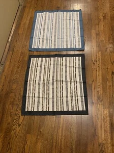VINTAGE LOT X 2 UNBRANDED POLYESTER  SCARFS W/HAND ROLLED EDGE BUCKLES & BELTS - Picture 1 of 10