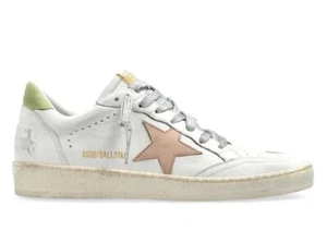 Golden Goose Ball Star Sneakers White Beige Green Women NIB EU 36 US 6 - Picture 1 of 6