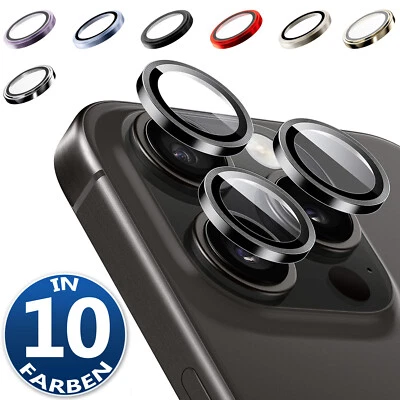 Linsenschutz für iPhone 16 15 14 13 12 11 Pro Max Mini Kamera Schutz Glas Camera - Bild 1 von 4