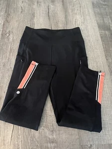 T by TALBOTS WOMEN'S BLACK TECH STRETCH UPF 50+ Protection Capri LEGGING Sz XS - Picture 1 of 5