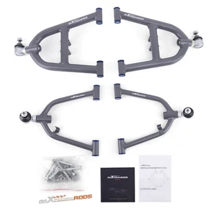 Front Lower & Upper A-Arms for 1989 1990 1991-2003 Yamaha WARRIOR 350 YFM350X - Picture 1 of 13