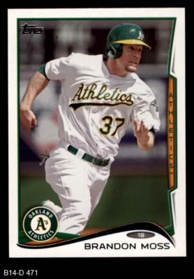 2014 Topps #471 Brandon Moss Athletics 8 - NM/MT - Image 1 of 2
