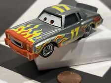 Disney Pixar CARS diecast toy Retired 17 darrel cartrip Flames Silver Car a2