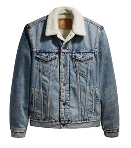 Levi's Sherpa Trucker Light Denim Jacket - Picture 1 of 1