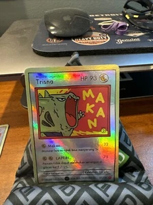 Pokkedo Trisna/Tyranitar 55/60 Holo Card E02 Set 2 Fanart Pokemon - Picture 1 of 2
