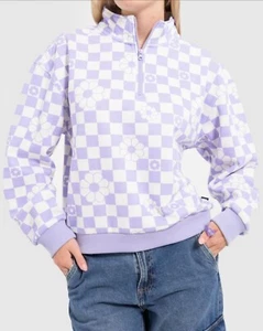 Vans Mock Neck Fleece In Lilac - Picture 1 of 6