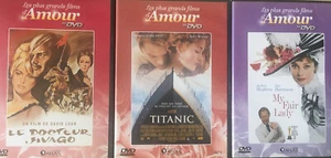 LOT OF 3 DVDs..ROMANTIC COMEDY..Sharif, DiCaprio, Winslet, Hepburn - Picture 1 of 1