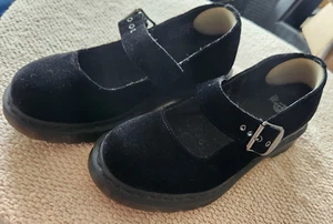 Dr Martens vintage 2011 Mary Jane Black Ze You Velvet nuovo con scatola US 7 fuori produzione - Foto 1 di 21