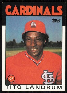 1986 Topps #498 Tito Landrum Near mint or better