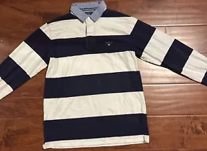 Polo uomo Preppy Gant Rugby slim fit ricamata manica lunga media M nuova - Foto 1 di 5