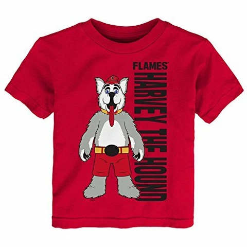 Outerstuff NHL Calgary Flames Children Mascot Pride Short Sleeve Tee, Large(7 Cover