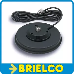 BASE MAGNETICA 140MM DE ANTENA CB CONECTOR PL259 CABLE PROTECTOR IMAN BD6663 - Imagen 1 de 1