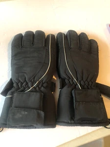 Hot Headz Battery Powered Heated Black Ski Gloves - One Size Fits Most #JS - Picture 1 of 3