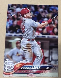 2018 Topps #21 Harrison Bader Rookie Card St. Louis Cardinals - Picture 1 of 2