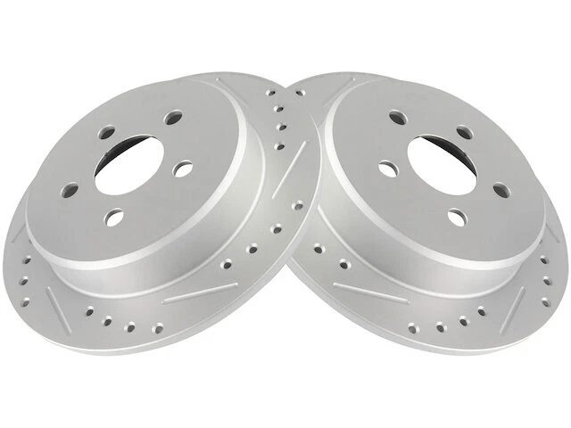 TRQ 48RD82R Rear Brake Rotor Set Fits 1996-2000 Plymouth Breeze - Image 1 of 1