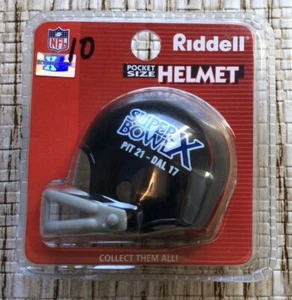 Riddell pocket pro football helmet Pittsburgh Steelers New Super Bowl X - Picture 1 of 3