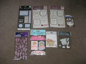 Lof of 8 Jolee's Sandylion Sticko Baby Scrapbooking Stickers - Picture 1 of 1