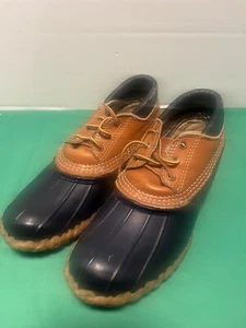 LL Bean Maine Jagdschuh marineblau niedrig Gummi Entenstiefel Damen 9 LM USA - Bild 1 von 15