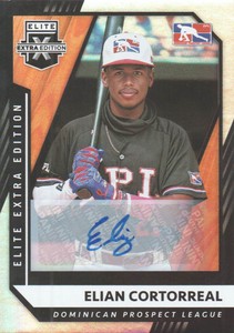 2021 Elite Extra Edition Baseball Signatures #174 Elian Cortorreal AUTO