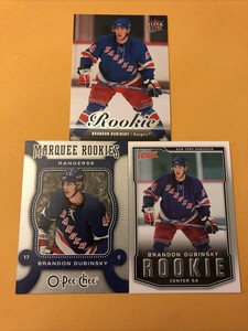 Brandon Dubinsky New York Rangers  3 Card Lot Fleer Ultra OPC Victory Rookie