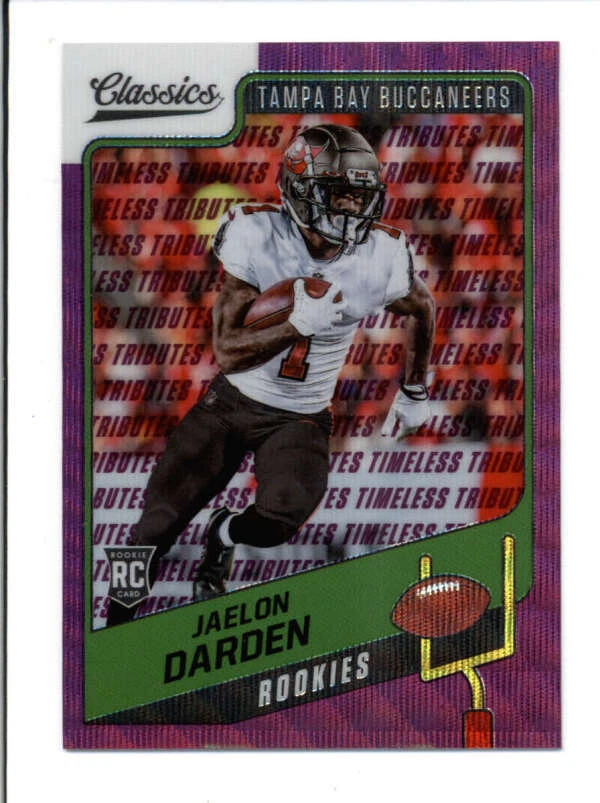 JAELON DARDEN 2021 CLASSICS #183 TIMELESS TRIBUTE PURPLE ROOKIE RC #40/50 BC6715 - Image 1 of 1
