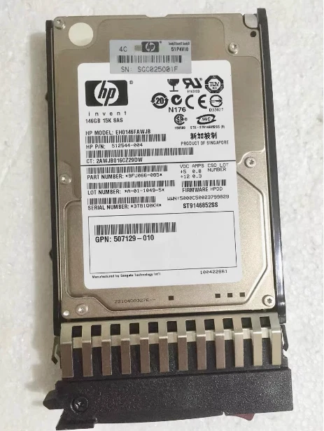 USED HP 504062-B21 504334-001 146G 15KRPM SAS 2.5" Server Hard Disk - Image 1 of 4
