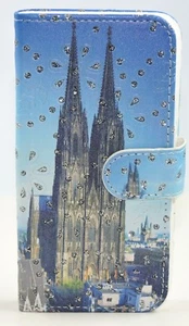 Samsung Galaxy S4 mini Case Flip Etui Tasche Hülle Kölner Dom - Bild 1 von 1
