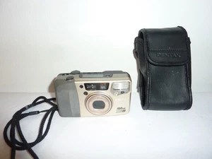 Pentax IQZoom 115M 35mm Point & Shoot Film Camera Gray Working - Picture 1 of 7