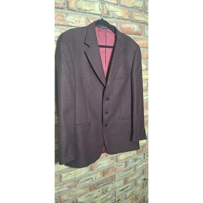 Versace Classic V2 blazer- 100% red wool houndstooth- EU 52R/US 42R- excellent! - Image 1 of 4