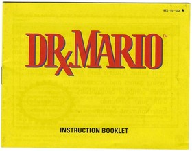 SOLO MANUAL Dr. Mario (Nintendo NES, 1990) Aut&eacute;ntico. Limpio. Completo.
