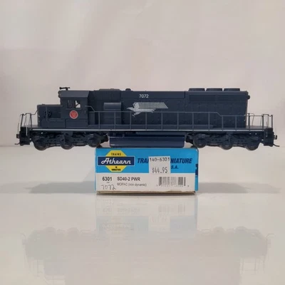 Athearn HO Missouri Pacific MP #7072 6301 SD40-2 Diesel Locomotive Custom Number - Image 1 of 4