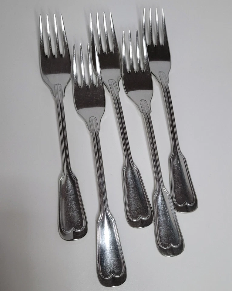WMF Murray Hill Stainless Flatware Germany 5 Salad Forks (7 inch) - Image 1 of 4