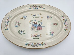 International "Heartland" Large Oval Platter 14.5"x 10" Stoneware VTG Rare Find - Picture 1 of 8