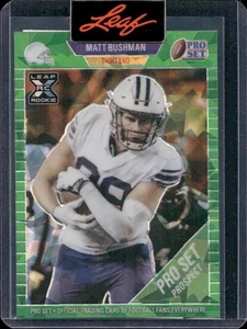 Matt Bushman 2021 Leaf 89' Pro Set Metal Crystal Green Pre-Production Proof 1/1 - Bild 1 von 2