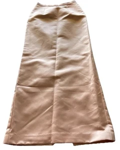 Vintage Pinky & Me Rock Damen Größe 4 Rosa Formell Satin Lang Maxi Gefüttert Rücken - Bild 1 von 13