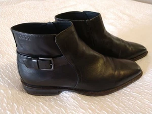 Ecco scarpe eleganti uomo alte alla caviglia Chukka tg 44 US uomo 11 nere - Foto 1 di 6
