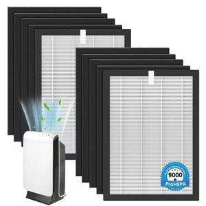 Filtro ProHEPA 9000 con purificadores VEVA 9000, paquete de 2 HEPA y 8 carbohidratos activados... - Imagen 1 de 9