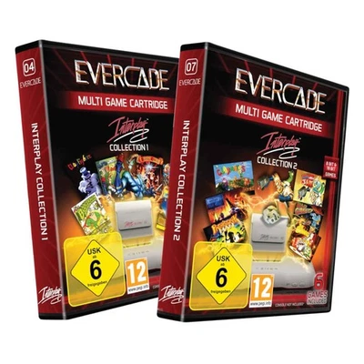 BLAZE ENTERTAINMENT Blaze Evercade Catridge 4+7 Interplay Collection 1 und 2 Bundle NEU&OVP