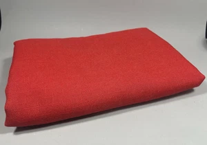 2.5 Yd VTG Linen Look Suiting Fabric Christmas Red 44" Wide Apparel Skirts Suits - Picture 1 of 2