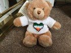 Teddy bear knitted St. Irish Flag /Patrick’s Day  jumper for a 10" bear OOAK