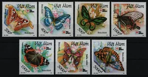 Vietnam 1991 - Mi-Nr. 2373-2379 (*) - sin goma - Mariposas - Imagen 1 de 1